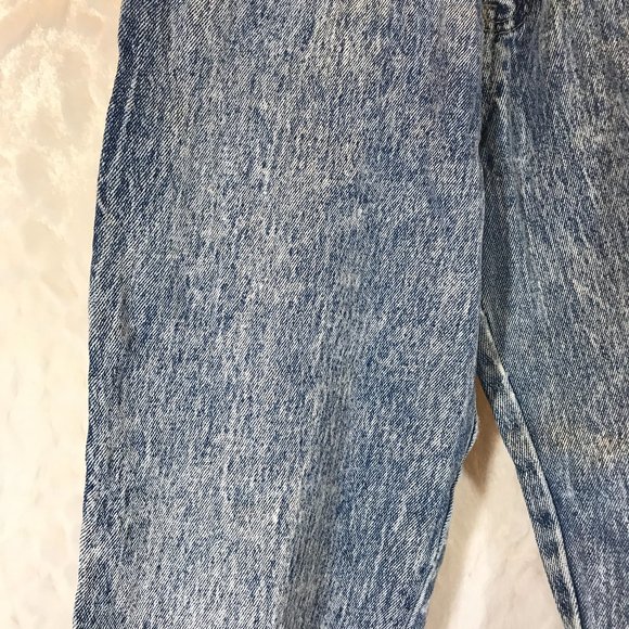 Vintage 80's  Acid Wash High Waist Mom Jeans Bows - Picture 2 of 10